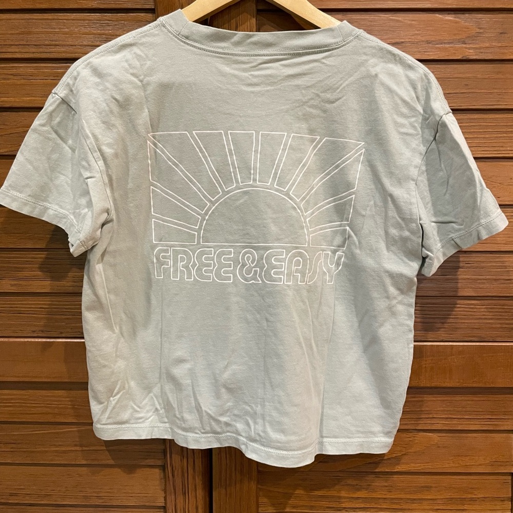 Mint Madewell Free and Easy Graphic Tee size Small